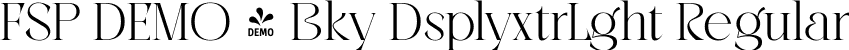 FSP DEMO - Bky DsplyxtrLght Regular font | Fontspring-DEMO-beokay-displayextralight.ttf