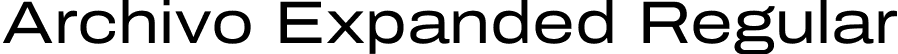 Archivo Expanded Regular font | Archivo_Expanded-Regular.ttf