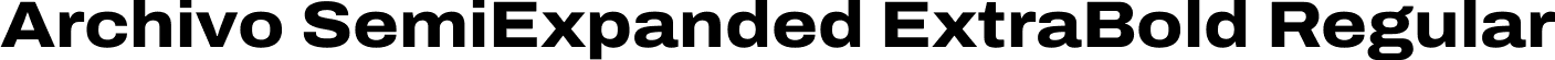 Archivo SemiExpanded ExtraBold Regular font | Archivo_SemiExpanded-ExtraBold.ttf