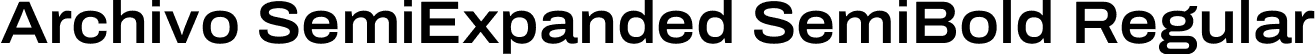 Archivo SemiExpanded SemiBold Regular font | Archivo_SemiExpanded-SemiBold.ttf