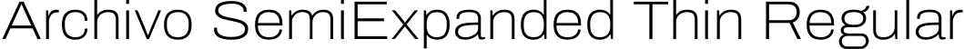 Archivo SemiExpanded Thin Regular font | Archivo_SemiExpanded-Thin.ttf