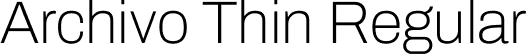 Archivo Thin Regular font | Archivo-Thin.ttf