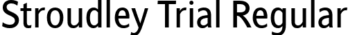 Stroudley Trial Regular font | Stroudley_Trial_Rg.ttf