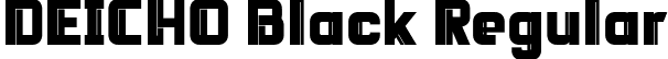 DEICHO Black Regular font | DEICHO-Black.otf