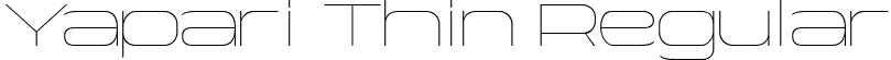 Yapari Thin Regular font | Yapari-Thin.ttf