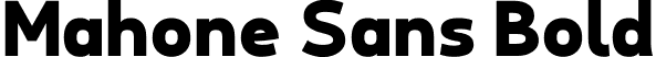 Mahone Sans Bold font | mahonesansbold.ttf
