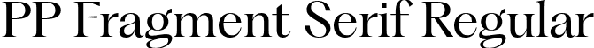 PP Fragment Serif Regular font | PPFragment-SerifRegular.otf