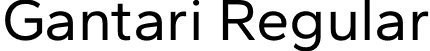 Gantari Regular font | Gantari-Regular.otf