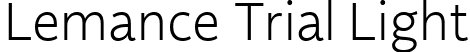 Lemance Trial Light font | Lemance_Trial_Lt.ttf