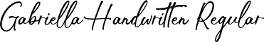 Gabriella Handwritten Regular font | gabriellahandwritten-zv7yk.ttf