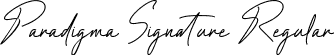 Paradigma Signature Regular font | paradigmasignature-ov1p8.ttf