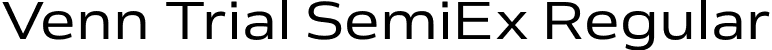 Venn Trial SemiEx Regular font | VennSemiEx_Trial_Rg.ttf