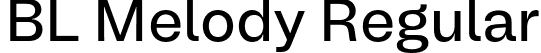 BL Melody Regular font | BLMelody-Regular.otf