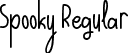 Spooky Regular font | Spooky.ttf