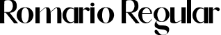 Romario Regular font | romario.ttf