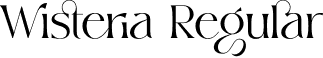 Wisteria Regular font | wisteria.otf