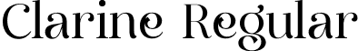 Clarine Regular font | Clarine.otf