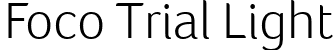 Foco Trial Light font | Foco_Trial_Lt.ttf