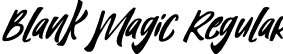 Blank Magic Regular font | blank-magic.ttf