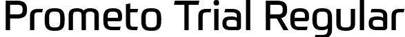 Prometo Trial Regular font | Prometo_Trial_Rg.ttf