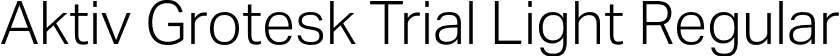 Aktiv Grotesk Trial Light Regular font | AktivGrotesk_Trial_Lt.ttf