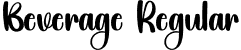 Beverage Regular font | Beverage.otf