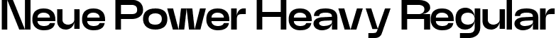 Neue Power Heavy Regular font | NeuePowerTrial-Heavy.ttf