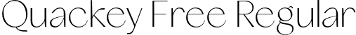 Quackey Free Regular font | QuackeyFree-Regular.otf