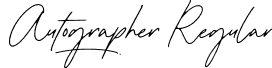 Autographer Regular font | Autographer Demo.otf