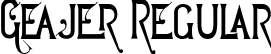 Geajer Regular font | Geajer Regular.ttf