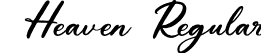 Heaven Regular font | Heaven Regular.otf