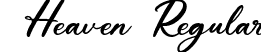 Heaven Regular font | Heaven Regular.ttf