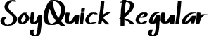 SoyQuick Regular font | SoyQuick.otf