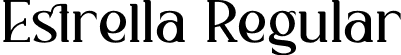 Estrella Regular font | Estrella.otf