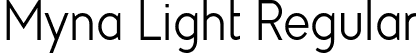 Myna Light Regular font | Myna-Light.ttf