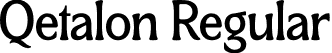 Qetalon Regular font | Qetalon.otf