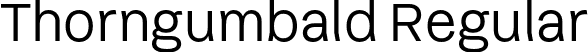 Thorngumbald Regular font | Thorngumbald-Regular.otf