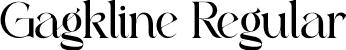 Gagkline Regular font | Gagkline.otf