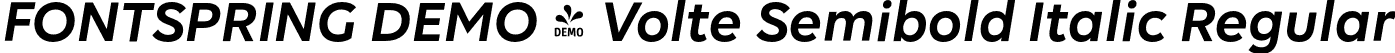 FONTSPRING DEMO - Volte Semibold Italic Regular font | Fontspring-DEMO-volte-semibolditalic.otf