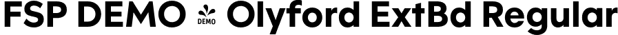 FSP DEMO - Olyford ExtBd Regular font | Fontspring-DEMO-olyford-extrabold.otf