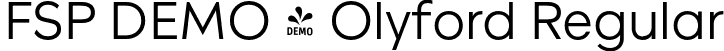 FSP DEMO - Olyford Regular font | Fontspring-DEMO-olyford-regular.otf