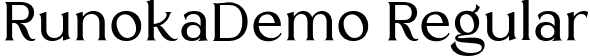 RunokaDemo Regular font | Runoka_DEMO.ttf