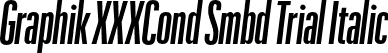Graphik XXXCond Smbd Trial Italic font | GraphikXXXCondensed-SemiboldItalic-Trial.otf