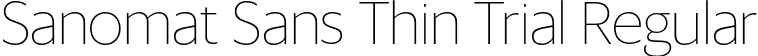 Sanomat Sans Thin Trial Regular font | SanomatSans-Thin-Trial.otf