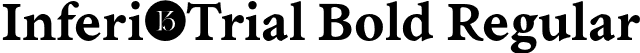 Inferi-Trial Bold Regular font | Inferi-Trial-Bold.otf