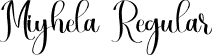 Miyhela Regular font | Miyhela.otf