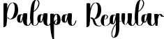 Palapa Regular font | Palapa.ttf