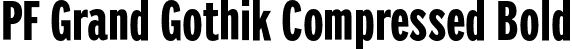 PF Grand Gothik Compressed Bold font | PFGrandGothikComp-Bold-subset.otf