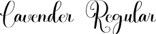 Lavender Regular font | Lavender.otf