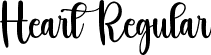 Heart Regular font | Heart.ttf